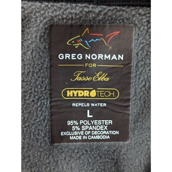 Greg Norman Men's Gray Full Zip Front Water Resistant Sweatshirt Large - Picture 2 of 8